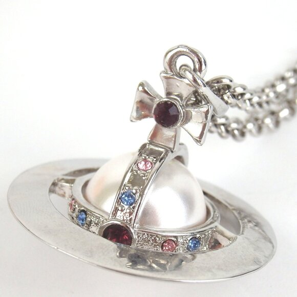 Authentic Vivienne Westwood Orb Long Necklace metal [Used] - Picture 2 of 15